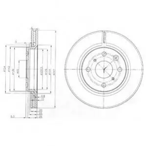 Диск тормозной Delphi BG3976 Купить в Украине