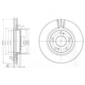 Тормозные диски Delphi BG3977
