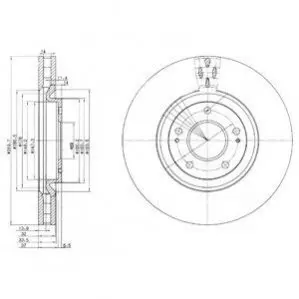 Тормозной диск Delphi BG3988