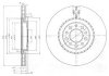 Тормозной диск - Delphi BG3993 (51731346, 51760622, 51767383)