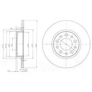 Тормозные диски Delphi BG3994 (фото 1)