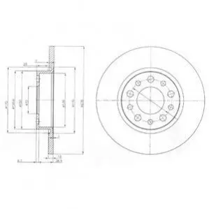 Тормозные диски Delphi BG3994