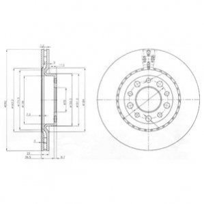 Диск тормозной Delphi BG3995