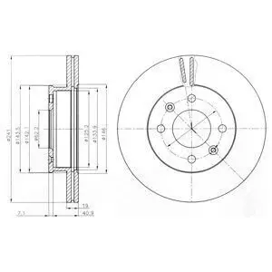 Диск тормозной Delphi BG4009