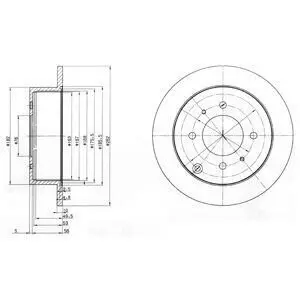 Диск тормозной Delphi BG4010