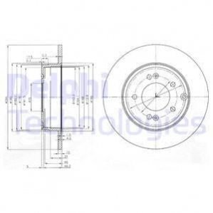 Тормозные диски Delphi BG4012