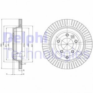 Диск тормозной Delphi BG4020C