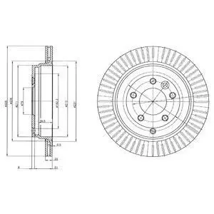 Диск тормозной Delphi BG4020C