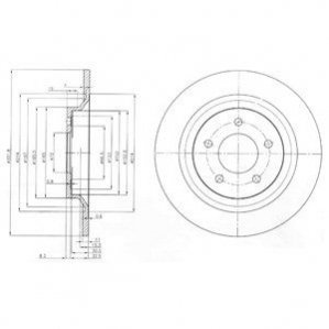 Тормозные диски Delphi BG4026 (фото 1)