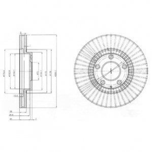 Тормозные диски Delphi BG4027