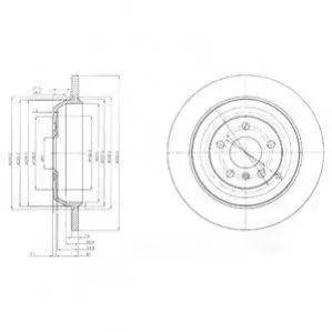 Тормозной диск Delphi BG4031