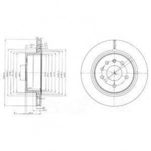 Диск тормозной Delphi BG4043