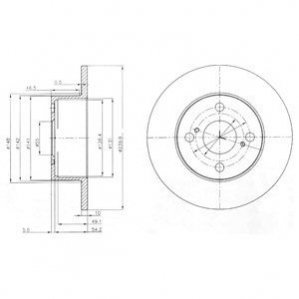 Тормозные диски Delphi BG4050 (фото 1)