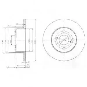 Тормозные диски Delphi BG4050
