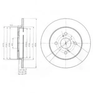 Тормозные диски Delphi BG4055 Купить в Украине