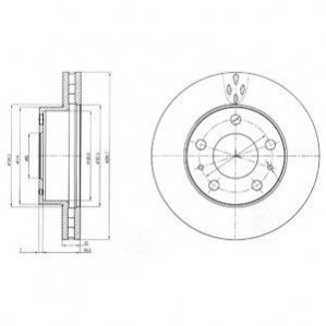 Тормозной диск Delphi BG4060