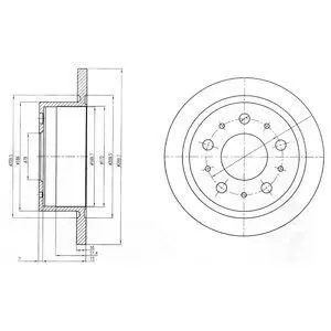 Диск тормозной Delphi BG4062