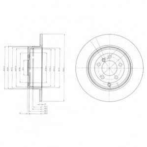 Тормозные диски Delphi BG4066 (фото 1)