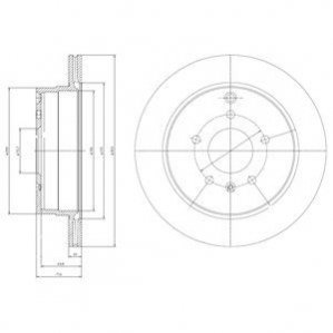 Тормозной диск Delphi BG4069