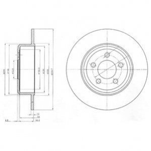 Тормозные диски Delphi BG4074 (фото 1)