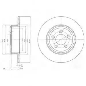 Тормозные диски Delphi BG4074 Купить в Украине