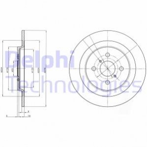 Диск тормозной Delphi BG4076