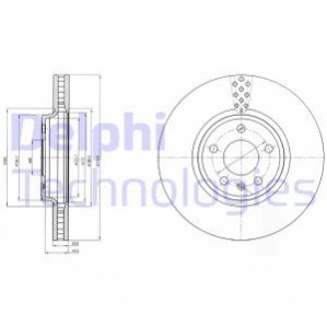 Диск гальмівний Delphi BG4080C