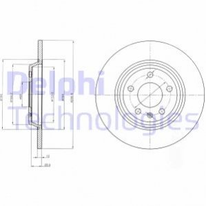 Диск тормозной Delphi BG4081C (фото 1)