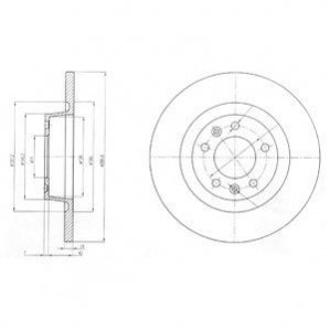 Тормозные диски Delphi BG4085