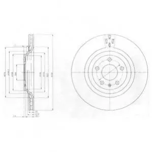 Тормозной диск Delphi BG4087