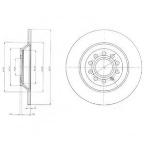 Тормозные диски Delphi BG4088 (фото 1)