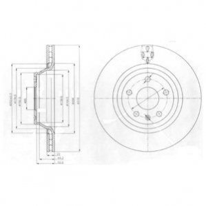 Гальмівний диск Delphi BG4090