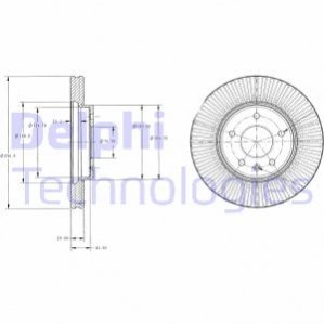 Диск гальмівний Delphi BG4092C