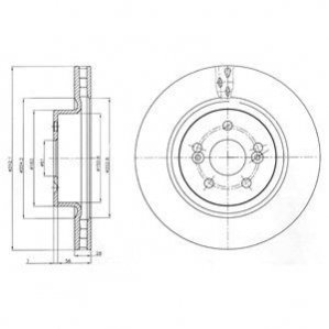 Тормозной диск Delphi BG4111