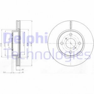 Диск гальмівний Delphi BG4116C