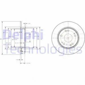 Диск тормозной Delphi BG4118C Купить в Украине