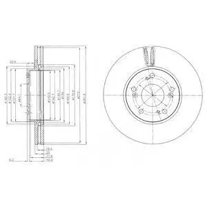 Диск тормозной Delphi BG4119 Купить в Украине