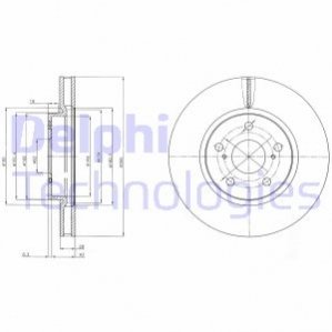 Диск тормозной Delphi BG4139C