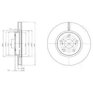 Диск тормозной Delphi BG4139C