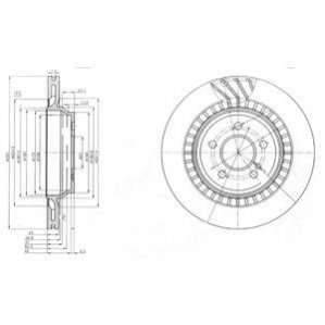 Гальмівні(тормозні) диски Delphi BG4144 (фото 1)