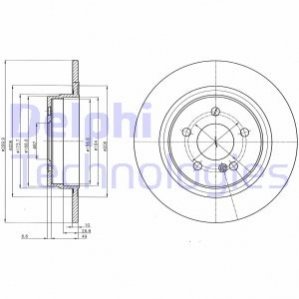 Диск тормозной Delphi BG4153C