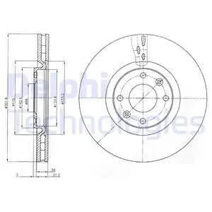 Диск тормозной Delphi BG4166