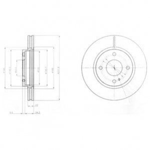 Тормозные диски Delphi BG4170 (фото 1)