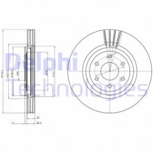 Диск тормозной Delphi BG4176C (фото 1)