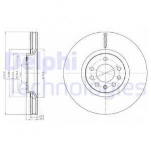 Тормозной диск Delphi BG4185C