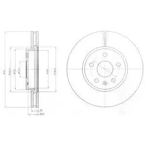 Диск тормозной Delphi BG4189C Купить в Украине