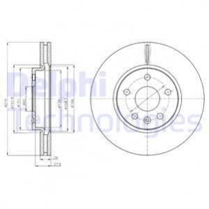 Диск тормозной Delphi BG4191