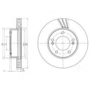 Диск тормозной Delphi BG4207