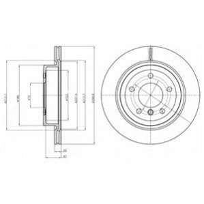 Тормозной диск Delphi BG4223C (фото 1)
