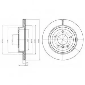 Тормозной диск Delphi BG4223C